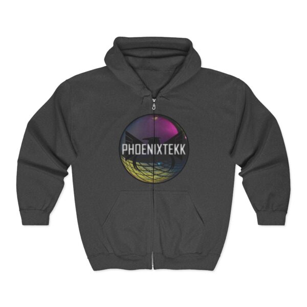 Trendy Graphic Zip Hoodie - Vintage Retro Style, Unisex Sweatshirt, Streetwear Fashion, Gift for Music Lovers, Cozy Casual Apparel