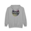 Trendy Graphic Zip Hoodie - Vintage Retro Style, Unisex Sweatshirt, Streetwear Fashion, Gift for Music Lovers, Cozy Casual Apparel